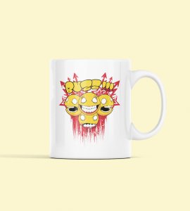 Buzzz (yellow) - animation themed printed ceramic white coffee and tea mugs/ cups for animation lovers