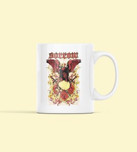 Sorrow  (Red eagle) - animation themed printed ceramic white coffee and tea mugs/ cups for animation lovers