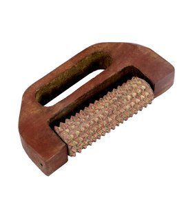 Small hand curved wooden roller/ foot and back acupressure roller pain massager for pain relief