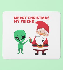 Christmas With Alien : Welcome Christmas With Mouse Pad Perfect Gift For Kids Boys Girls