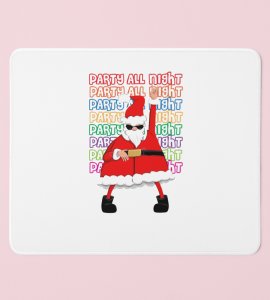 Santa The Party Man: Cute Designer Mouse Pad by Perfect Gifts For Boys girls