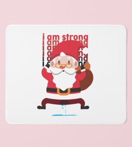 Strongest Santa: Unique Designed Mouse Pad by Perfect Gift For Boys Girls