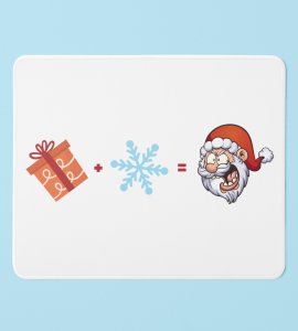 Winter + Gift= SantaClaus : Beautifully Designed Mouse Pad by Best Fift For Secret Santa