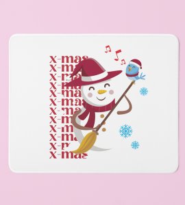 Snowman Welcomes You: Cute Designer Mouse Pad For Christmas by Best Gift For Boys Girls