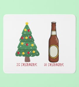 Deer or Beer: Best Designer Funny Mouse Pad by Best Gift For Secret Santa