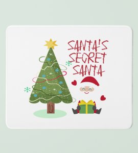 Santa's Secret Santa : Santa Claus Designed Mouse Pad by Best Gift For Secret Santa