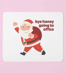 Santa Back To Office : Most Uniquely Designed Mouse Pad by Best Gift For Office Secret Santa