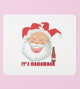 Drunkard Santa : Best Designed Mouse Pad by Unique Gift For Secret Santa
