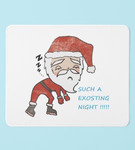 Tired Santa :Best Designed Mouse Pad by Perfect Gift For Office Colleagues