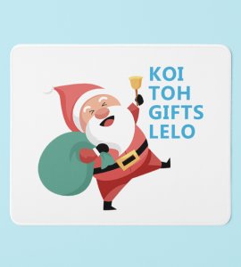 Santa With His Gifts : Exclusive Gift For Boys Girls, Cool Santa MousepAd, A Perfect Gift For Secret Santa