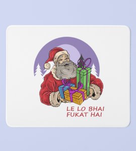 Santa Distributes Gifts: Cutest And Most Affordable Mouse Pad Designed by , Best Gift On Christmas For Boys Girls