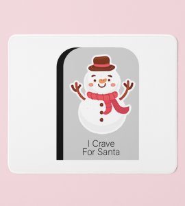 SnowMan Misses Santa : Best Mouse for Christmas Expansive, Slip-Resistant Surface - Best Workspace Gift for All Secret Santa Gift