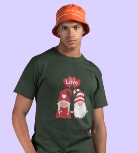 Lover Elves: Best Christmas T-shirt (Green) - Ideal for Staying Refreshed Gift for Husband Wife Love Boy Girl.