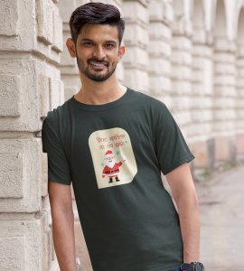 No More Gifts : Mysterious Printed T-shirt (Green) Unique Gifts For Secret Santa