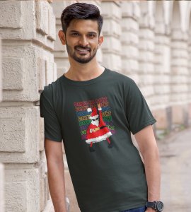 Party Animal Santa : Most Unique Printed T-shirt (Green) Best Gift For Boys Girls
