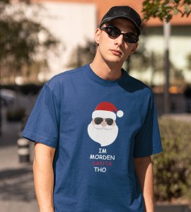 I Am Modern Santa : Cute Printed T-shirt (Blue)Best Gift For Boys Girls