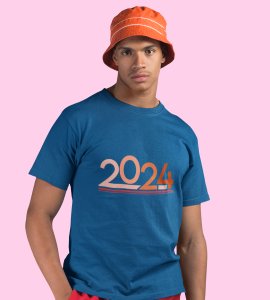 2024 Has Arrived : Cute Printed T-shirt For Kids (Blue) Best Gift For Kids