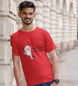 Can I Come Inside: Best Printed T-shirt (Red) Amazing Gift For Secret Santa