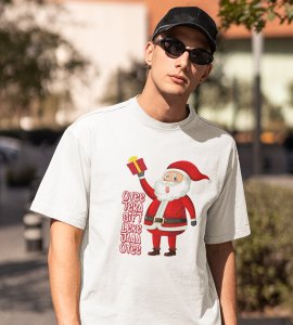 Funniest Santa : Funniest Printed T-shirt (White) Perfect Gift For Kids
