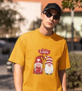 Lover Elves: Best Christmas T-shirt (Yellow) - Ideal for Staying Refreshed Gift for Husband Wife Love Boy Girl.
