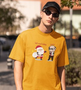 Corporate Santa: Funny Printed T-shirt (Yellow) Best Gift For Secret Santa