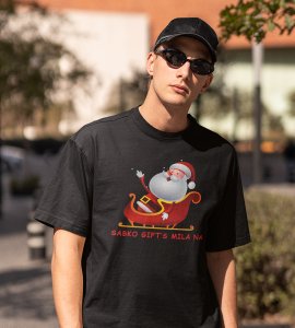 Did Everyone Got The Gift: Best Printed T-shirt(Black): great Gift For Secret Santa