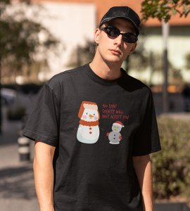 Society Against Santa : Funniest Printed T-shirt (Black) Best Gift For Secret Santa