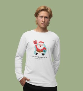 Christmas Bells With Santa's Gift: Best DesignedFull Sleeve T-shirt White Unique Gift For Secret Santa