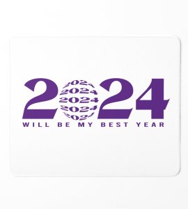 2024 The Best Year,New Year Printed Mouse Pad