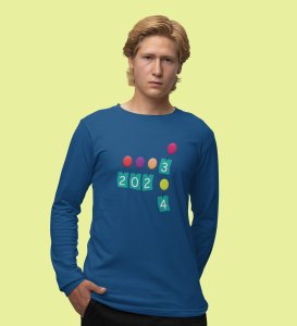 New Year New Arrival: Best DesignedFull Sleeve T-shirt Blue Perfect Gift For Boys Girls