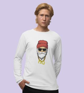 Sigma SantaFull Sleeve T-shirt: Best printed Gift For Secret SantaWhite Best Gift For Boys Girls