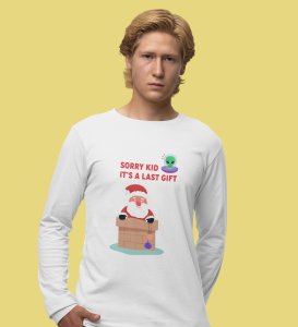 Santa's Last Gift: Best DesignerFull Sleeve T-shirt Botttle White Christmas's Best Gift For Boys Girls