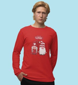 Lover Elves: Best ChristmasFull Sleeve T-shirt Red - Ideal for Staying Refreshed Gift for Husband Wife Love Boy Girl.