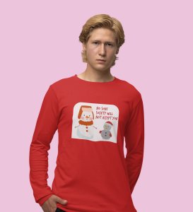 Society Against Santa: Unique DesignedFull Sleeve T-shirt Red Best Gifts For Secret Santa