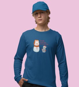 Society Against Santa: Unique DesignedFull Sleeve T-shirt Blue Best Gifts For Secret Santa