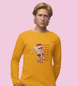 Savage Santa: Cool DesignerFull Sleeve T-shirt Yellow Perfect Gift For Secret Santa