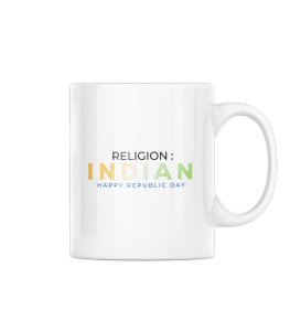 Indian Religion White Printed Coffee Mug For Gifts