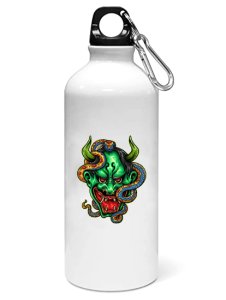 Green demon - Sipper bottle of illustration designs