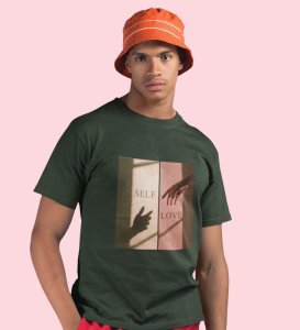 Amour Propre by Green Signature Style: Front Printed Men's Oversized Tee - A Modern Statement
