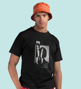 No Love No Hope, Statement Piece: Black Stylish Front Graphic Oversized Tee for Men