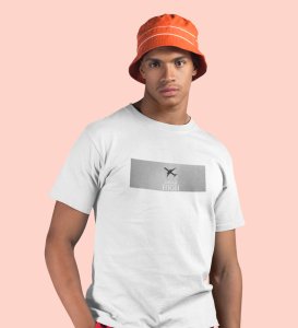 Luxor Route, Graphic Revolution: White Trendy Front Printed Tee - Men's Style Redefined