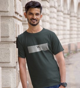 Luxor Route, Graphic Revolution: Green Trendy Front Printed Tee - Men's Style Redefined