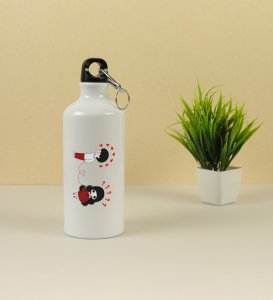Deep Connection: Aluminium Sipper Bottle With Holding Hook, Best Gift For Singles