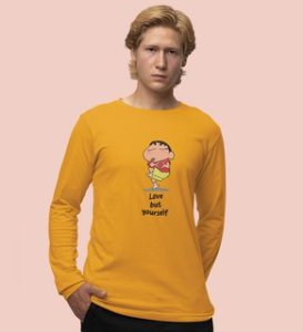 Self-Love : Printed (yellow) Full Sleeve T-Shirt For Singles
(yellow) Full Sleeve T-Shirt For Singles With Print
