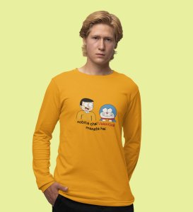 Let's Celebrate Valentine: Printed (yellow) Full Sleeve T-Shirt For Singles
