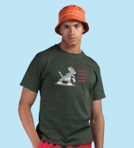 Jerry Is In Danger: (Green) T-Shirt For Singles