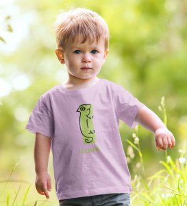 Intelligent Iguana, Boys Printed Crew Neck Tshirt (purple)