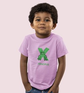 Xenopus Octopus,Boys Cotton Text Print Tshirt (Purple) 