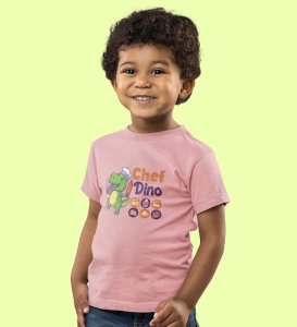 Chef Dino, Printed Cotton Tshirt for Boys